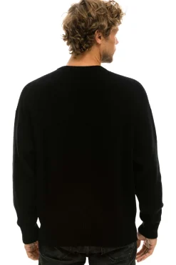 Sweatshirts | Aviator Nation VINTAGE CABIN UNISEX CASHMERE SWEATER - BLACK