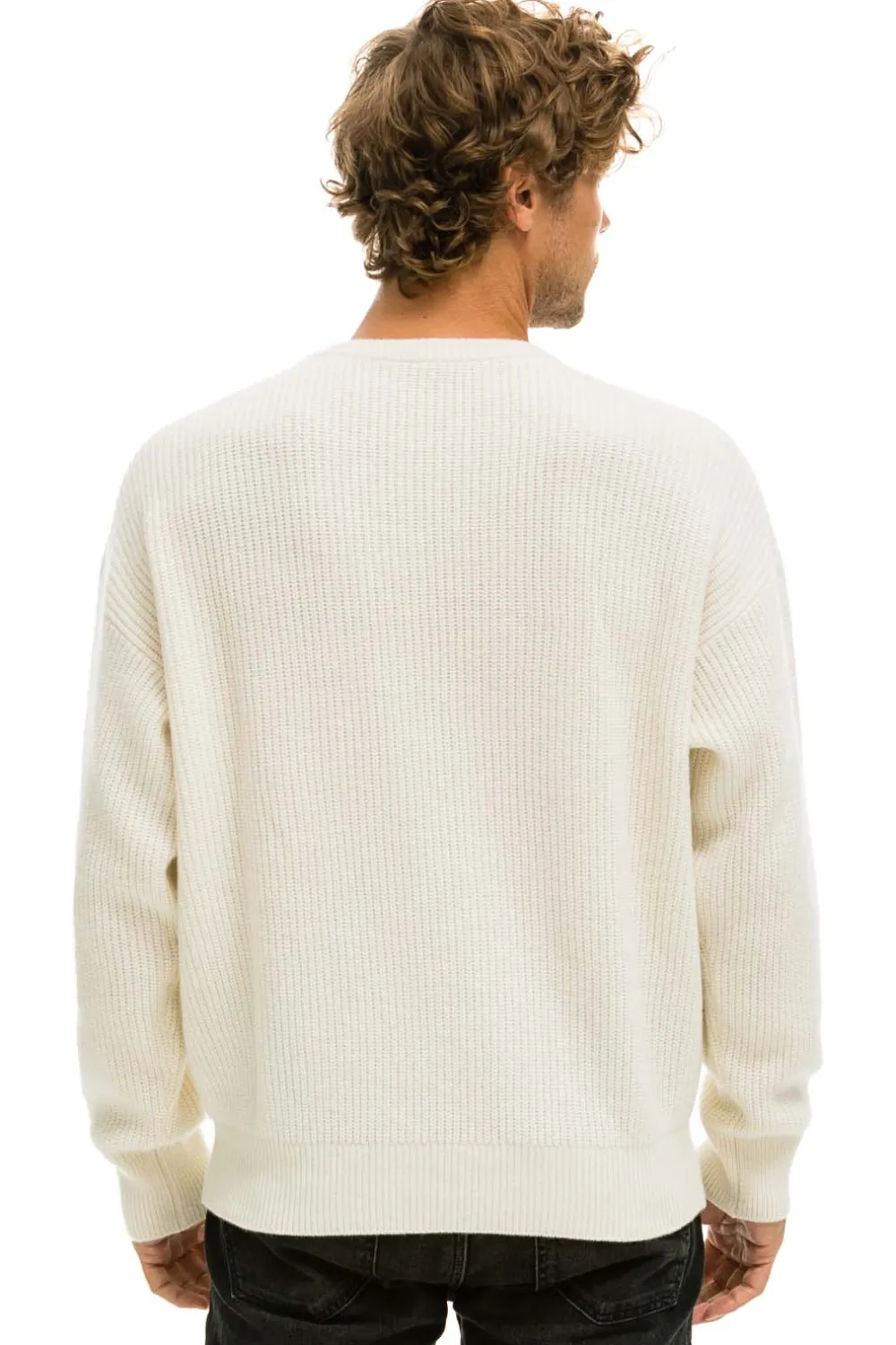 Sweatshirts | Aviator Nation VINTAGE CABIN UNISEX CASHMERE SWEATER - VINTAGE WHITE VINTAGEWHITE