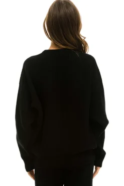 Sweatshirts | Aviator Nation VINTAGE CABIN UNISEX CASHMERE SWEATER - BLACK