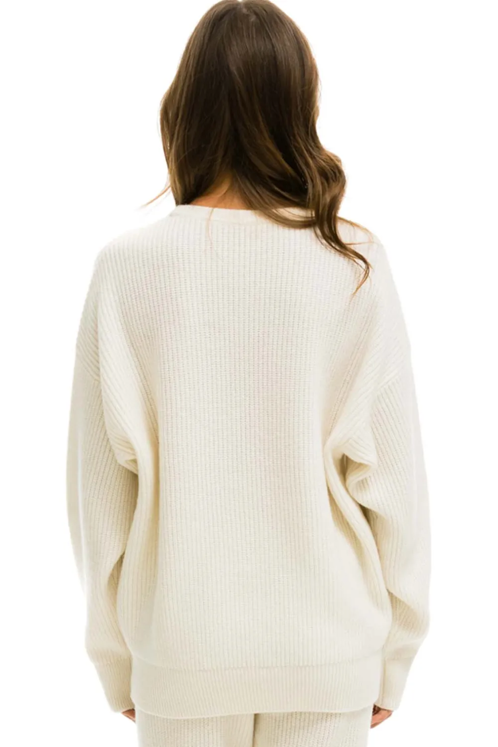 Sweatshirts | Aviator Nation VINTAGE CABIN UNISEX CASHMERE SWEATER - VINTAGE WHITE VINTAGEWHITE