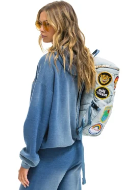 Backpacks | Backpacks | Aviator Nation VINTAGE PATCH DENIM PUFFER BACKPACK - SUPER LIGHT VINTAGE SUPERLIGHTVINTAGE