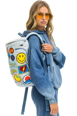 Backpacks | Backpacks | Aviator Nation VINTAGE PATCH DENIM PUFFER BACKPACK - SUPER LIGHT VINTAGE SUPERLIGHTVINTAGE