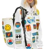 Backpacks | Backpacks | Aviator Nation VINTAGE PATCH PUFFER BACKPACK - WHITE GLOSSY WHITEGLOSSY
