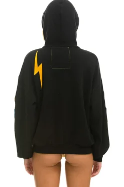 Hoodies | Hoodies | Aviator Nation VINTAGE PATCH ZIP HOODIE RELAXED - BLACK