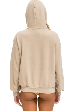 Hoodies | Hoodies | Aviator Nation WAVE STRIPE 4 PULLOVER HOODIE RELAXED - SAND // SAND SAND//SAND