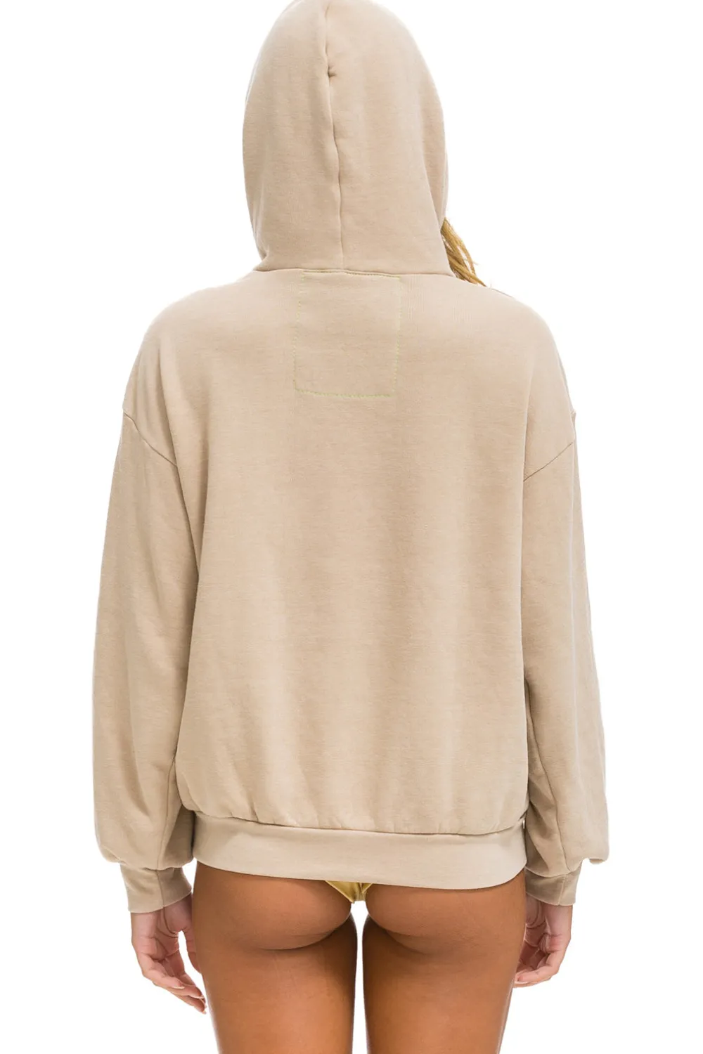 Hoodies | Hoodies | Aviator Nation WAVE STRIPE 4 PULLOVER HOODIE RELAXED - SAND // SAND SAND//SAND