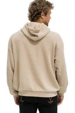 Hoodies | Hoodies | Aviator Nation WAVE STRIPE 4 PULLOVER HOODIE RELAXED - SAND // SAND SAND//SAND