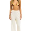 Sweatpants | Aviator Nation WIDE LEG POCKET SWEATPANTS - VINTAGE WHITE VINTAGEWHITE