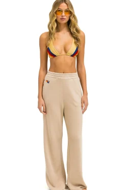 Sweatpants | Aviator Nation WIDE LEG POCKET SWEATPANTS - SAND