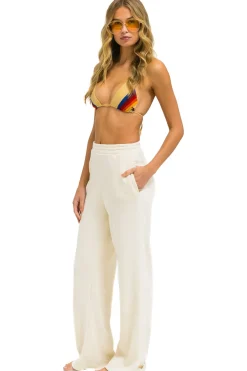 Sweatpants | Aviator Nation WIDE LEG POCKET SWEATPANTS - VINTAGE WHITE VINTAGEWHITE