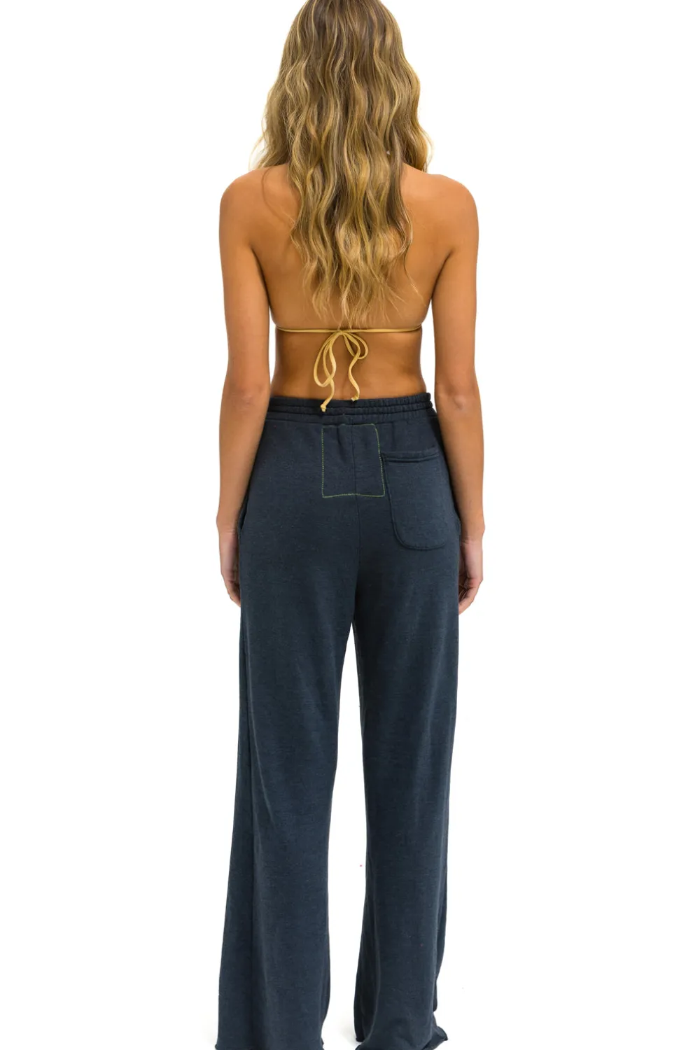 Sweatpants | Aviator Nation WIDE LEG POCKET SWEATPANTS - CHARCOAL