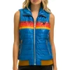 Vests | Aviator Nation WOMEN'S 5 STRIPE VEST - GLOSSY SNORKEL BLUE GLOSSYSNORKELBLUE