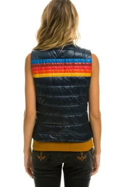 Vests | Aviator Nation WOMEN'S 5 STRIPE VEST - GLOSSY NAVY GLOSSYNAVY