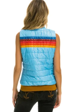 Vests | Aviator Nation WOMEN'S 5 STRIPE VEST - GLOSSY SKY GLOSSYSKY