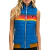 Vests | Aviator Nation WOMEN'S 5 STRIPE VEST - SNORKEL BLUE SNORKELBLUE